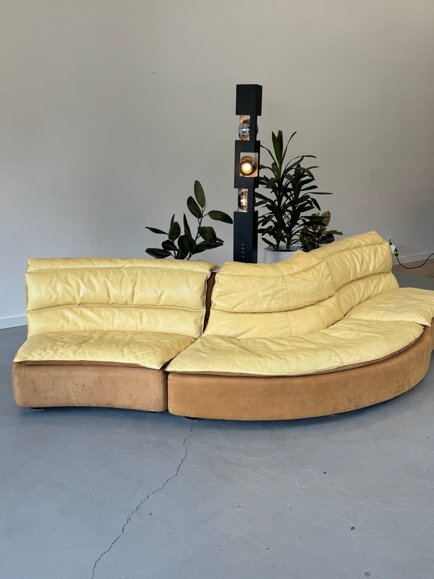 1970s Carlo Bartoli “Bogo” Three-Piece Modular Sofa for Rossi di Albizzate, Italy.