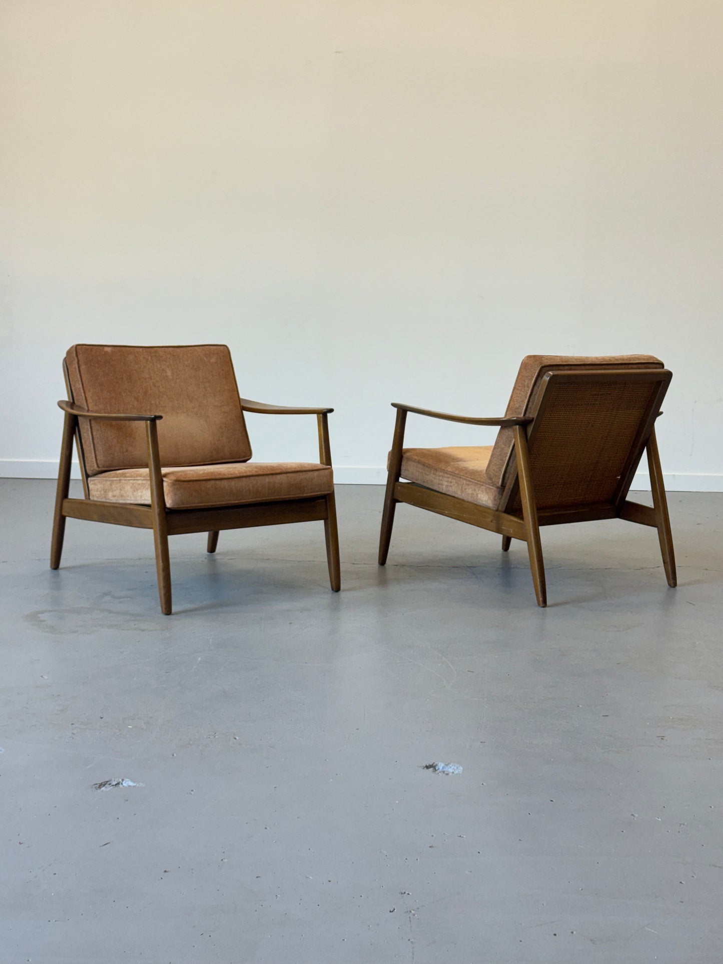 1960s Lounge Chair "USA 247" by Folke Ohlsson for DUX with Cane Back