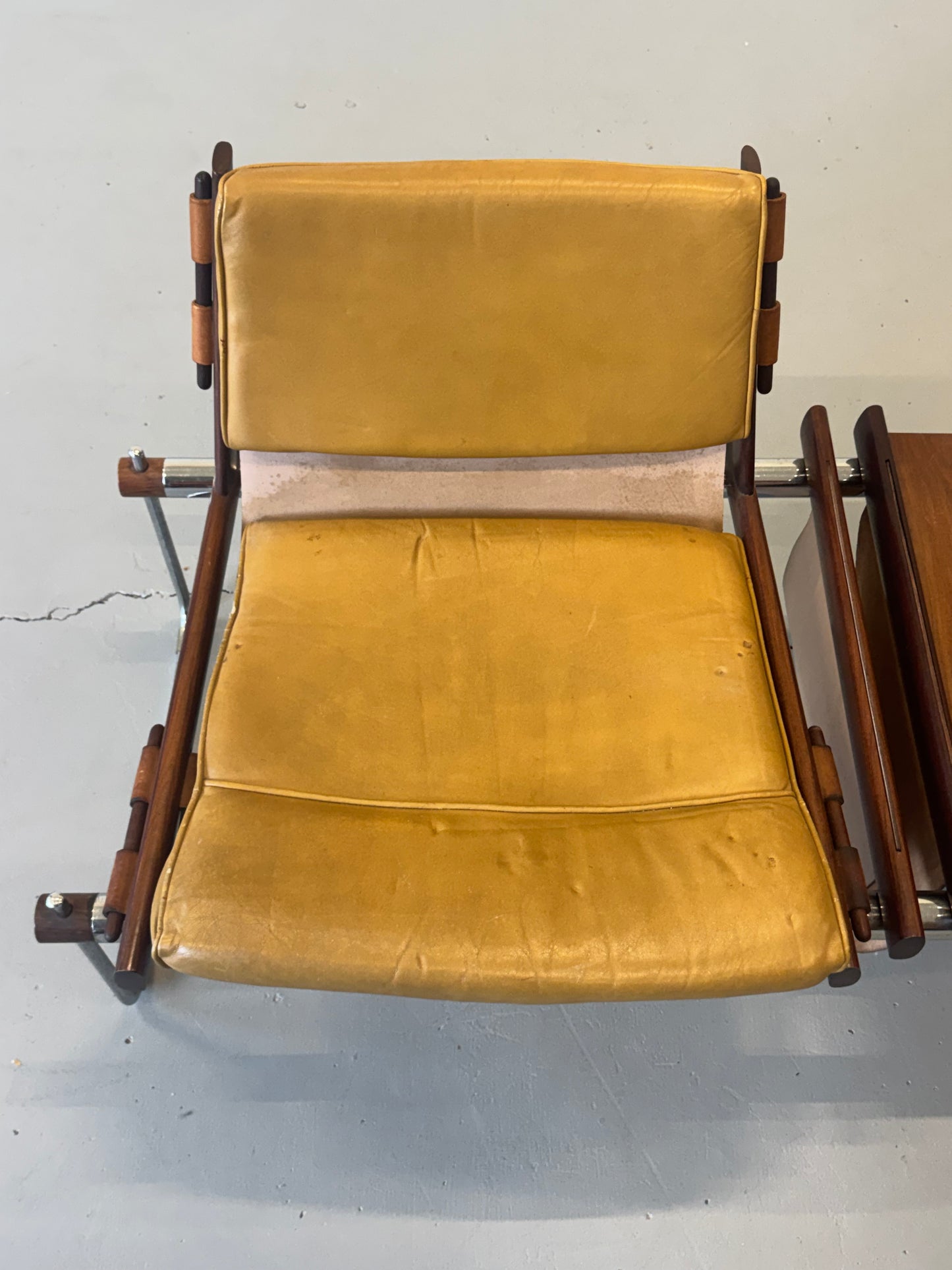 1960s MP-123 Modular Bench by Percival Lafer for Lafer in rosewood and original leather