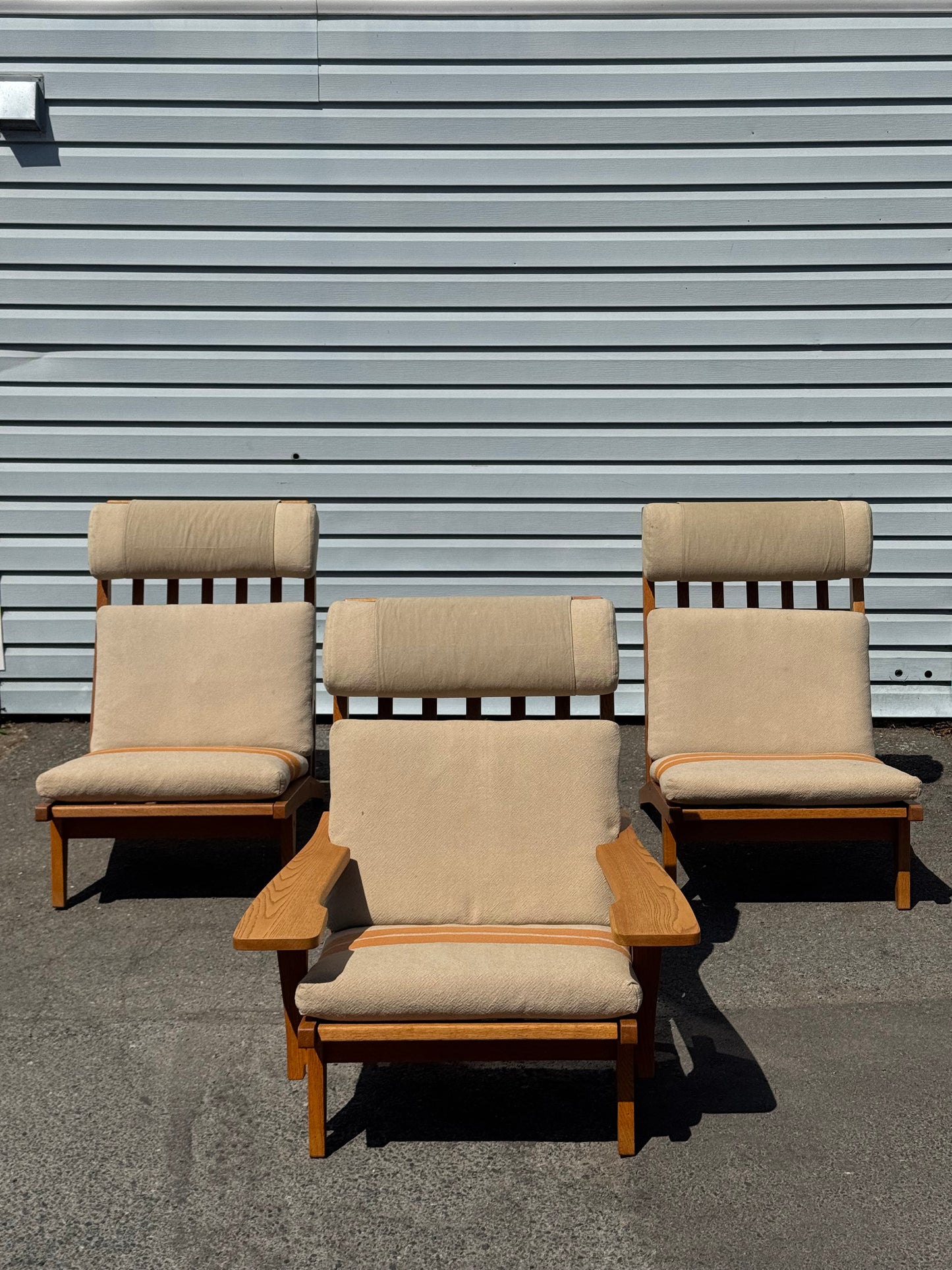 1960s GE-375 Modular Seating System by Hans J. Wegner for Getama in oak
