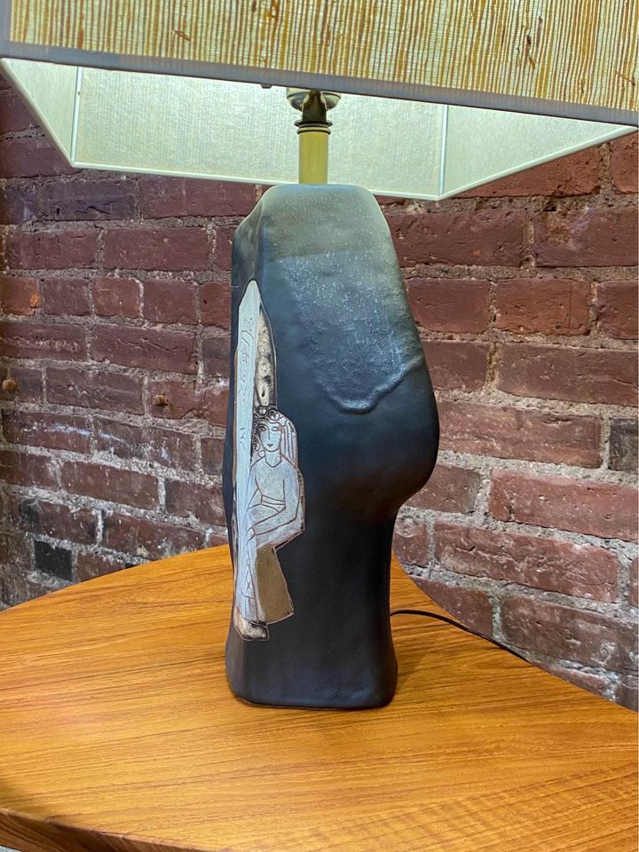 1950s Ceramic Table Lamp by Marianna Von Allesch