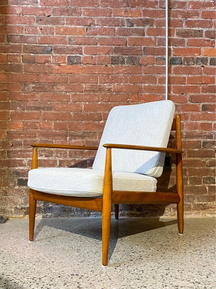 1950s Danish Beech Lounge Chair by Grete Jalk