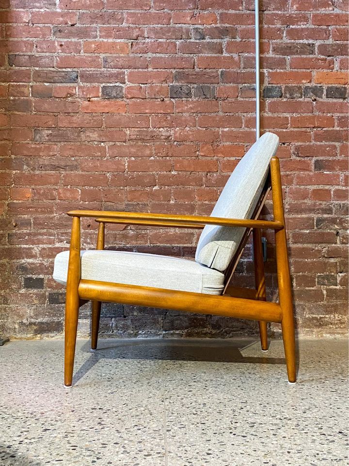 1950s Danish Beech Lounge Chair by Grete Jalk