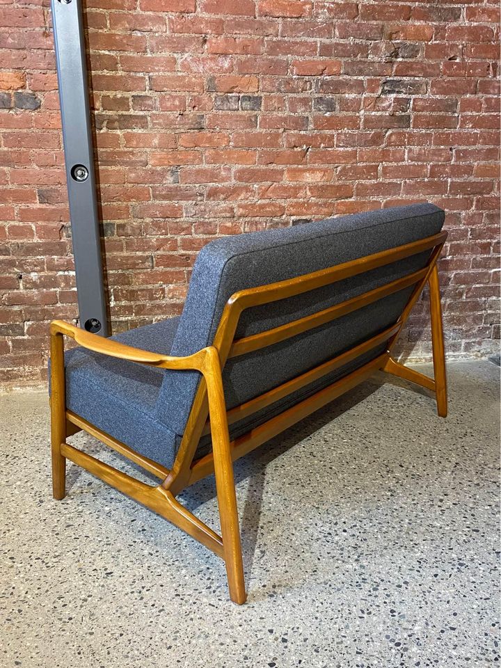 1950s Danish Sofa Loveseat by Edvard Kindt-Larsen