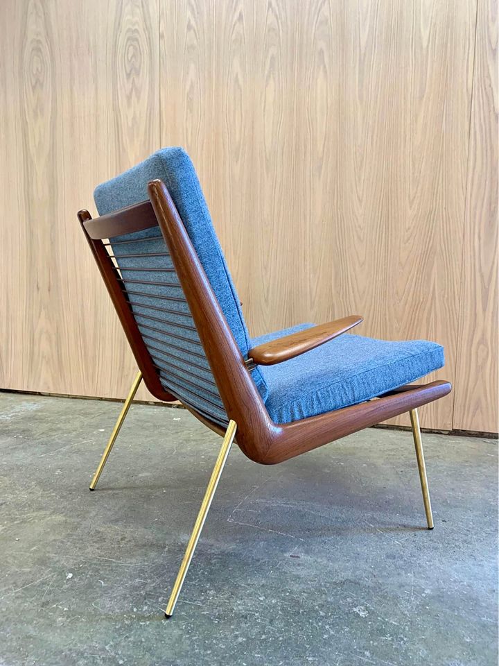 1950s Danish Teak “Boomerang” FD135 Pounge Chair by Peter Hvidt