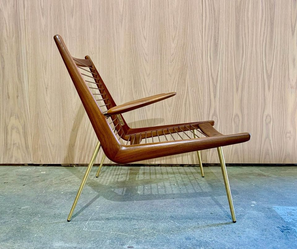 1950s Danish Teak “Boomerang” FD135 Pounge Chair by Peter Hvidt