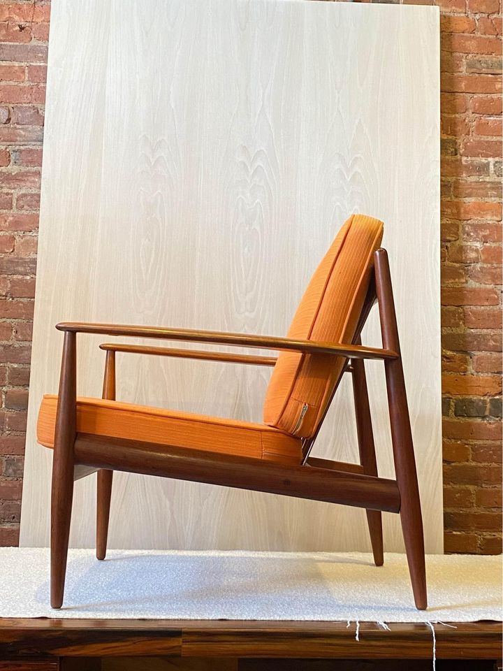 1950s Danish Teak FD-118 Lounge Chairs by Grete Jalk for France and Daverkosen