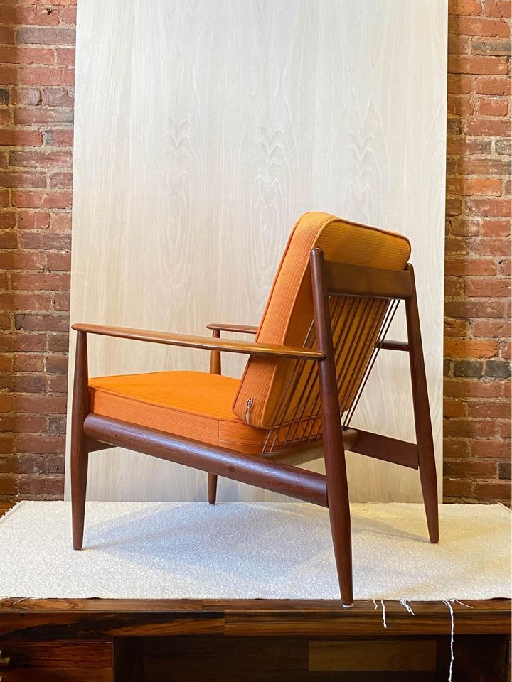 1950s Danish Teak FD-118 Lounge Chairs by Grete Jalk for France and Daverkosen