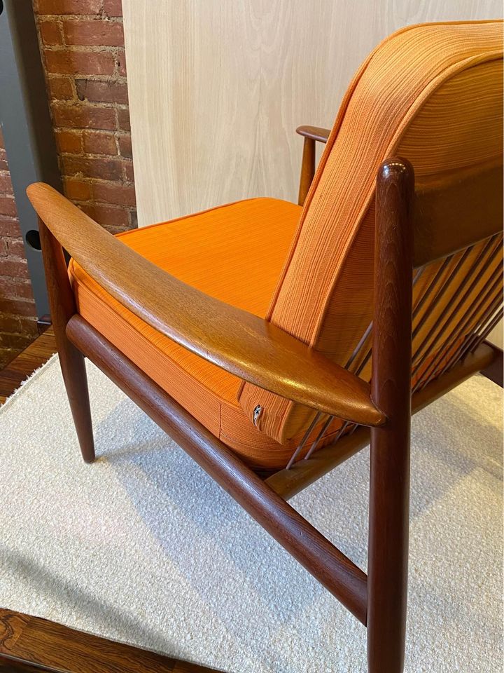 1950s Danish Teak FD-118 Lounge Chairs by Grete Jalk for France and Daverkosen