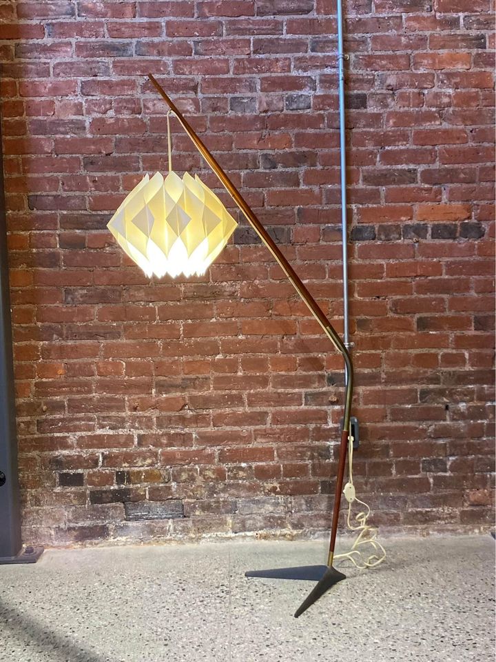 1950s Danish Teak Floor Lamp by Svend Aage Sørensen