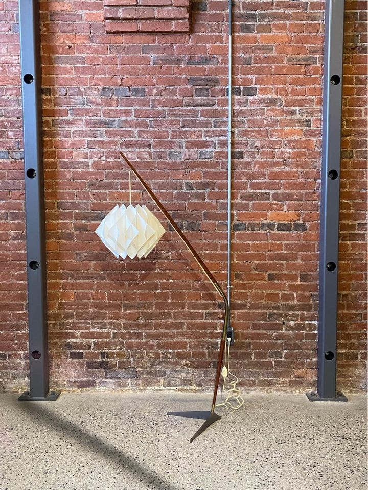 1950s Danish Teak Floor Lamp by Svend Aage Sørensen