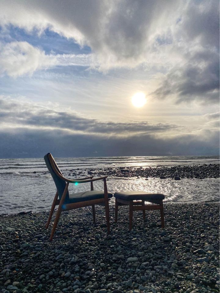 1950s Danish Teak Lounge Chair by Peter Hvidt