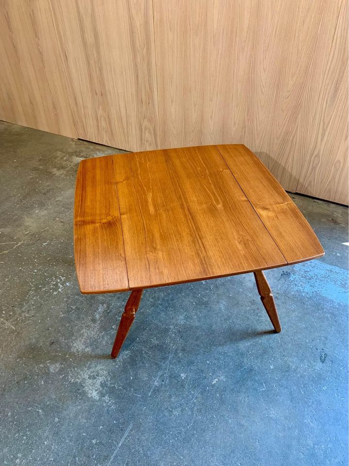 1950s Danish Teak and Oak Coffee Table Dining Table by Arne Hovmand-Olsen