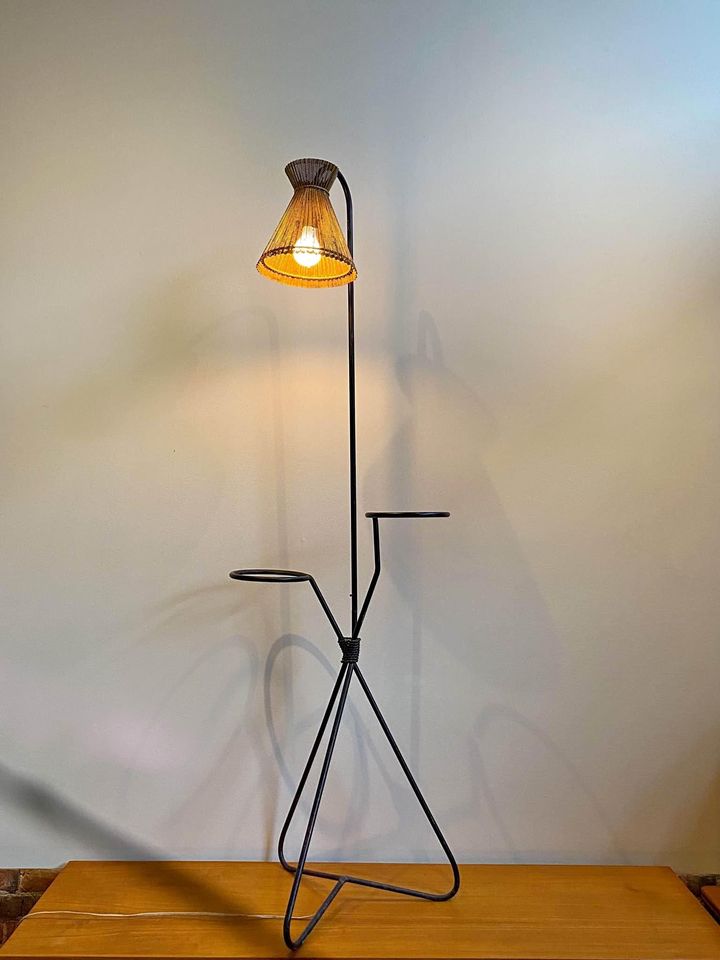 1950s French Floor Lamp by Mathieu Matégot