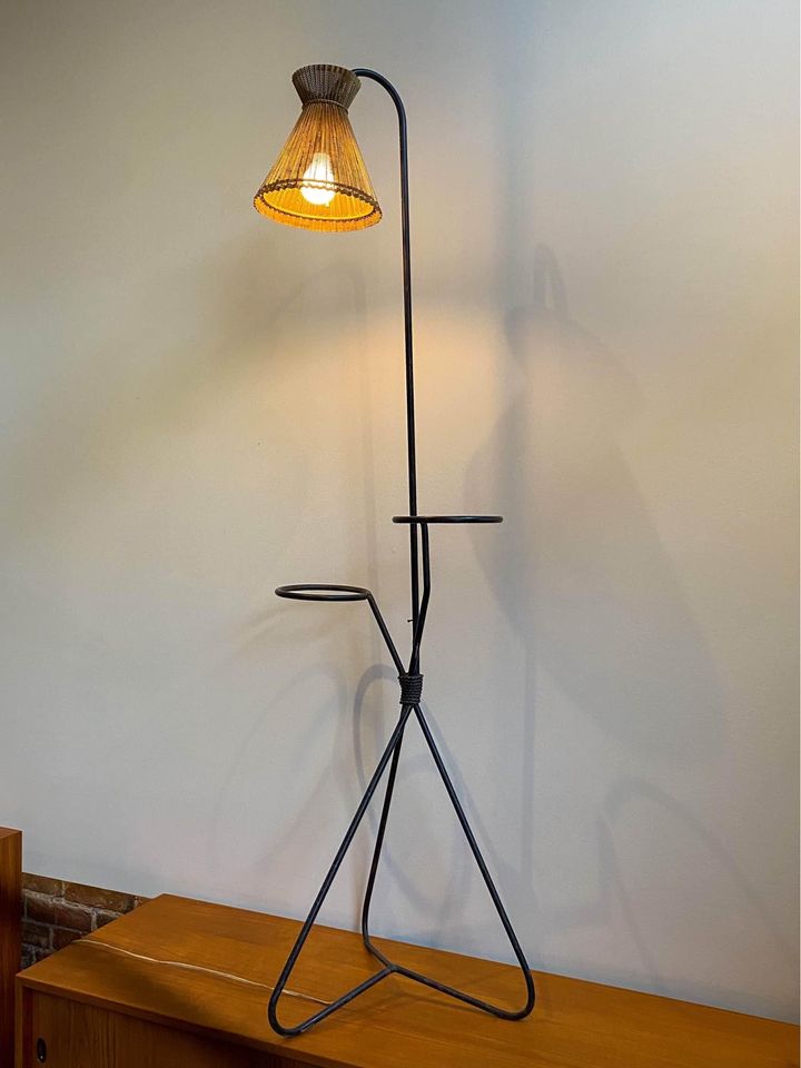 1950s French Floor Lamp by Mathieu Matégot