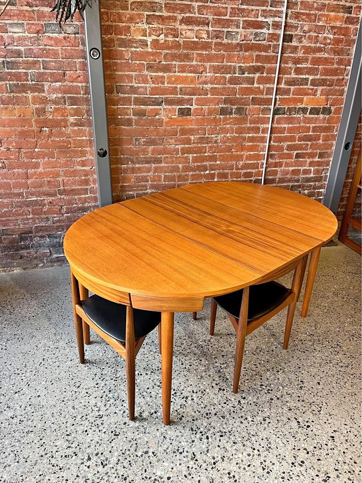 1950’s Hans Olsen Roundette Dining Set for Frem Røjle