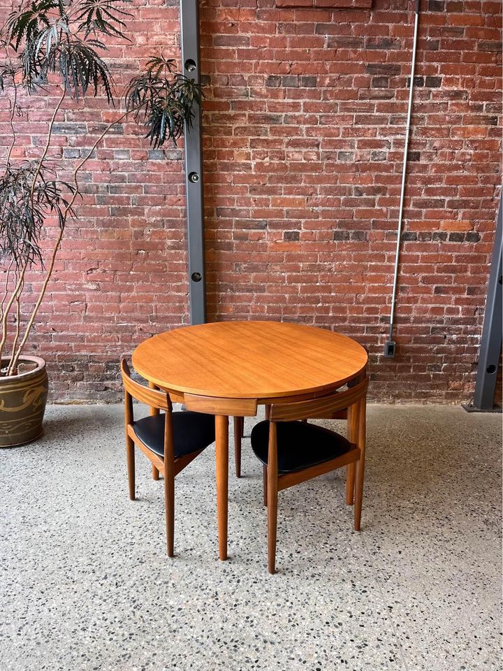 1950’s Hans Olsen Roundette Dining Set for Frem Røjle