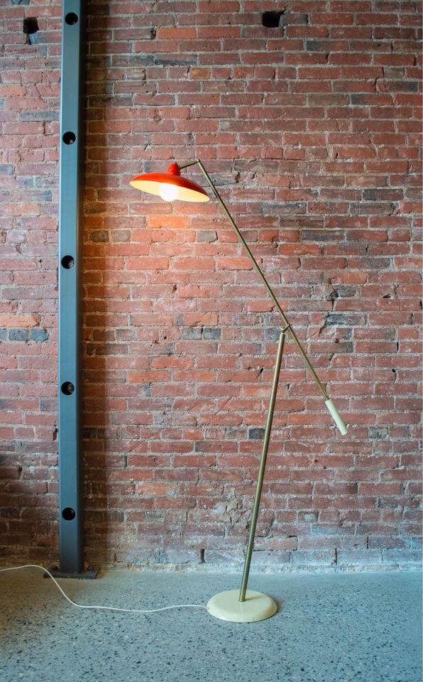 1950s Mid Century Italian Floor Lamp