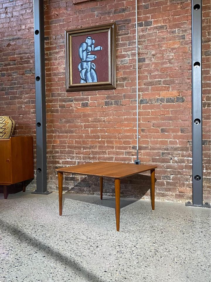 1950s Solid Teak Danish Coffee Table by Peter Hvidt