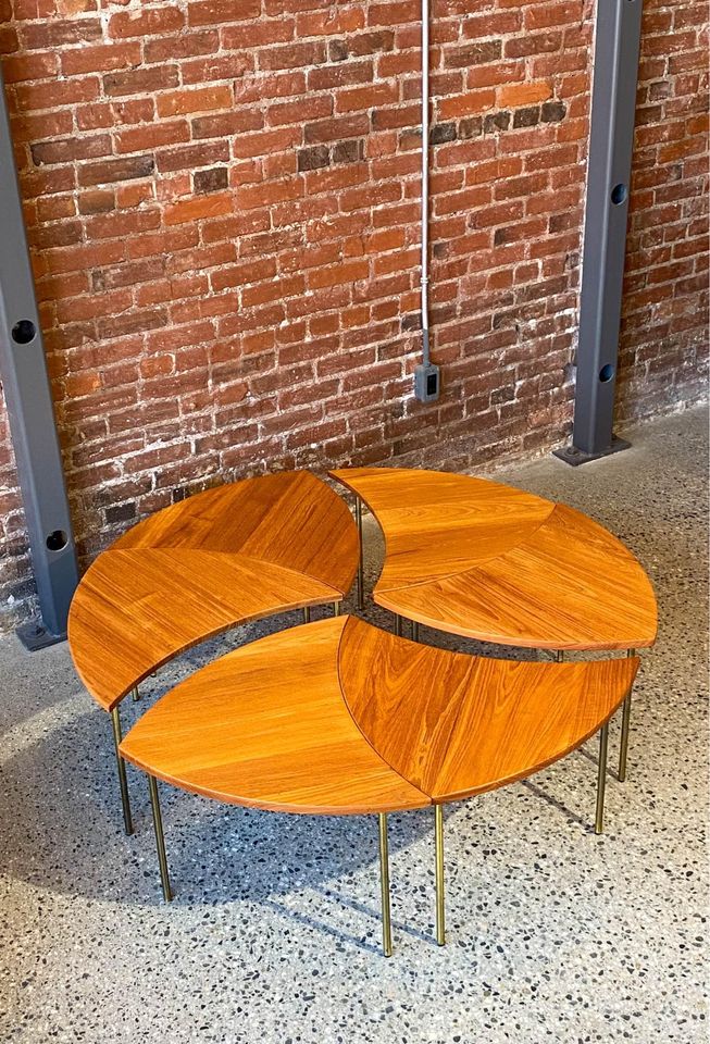 1950s Solid Teak Side End Coffee Table by Peter Hvidt for France & Daverkosen