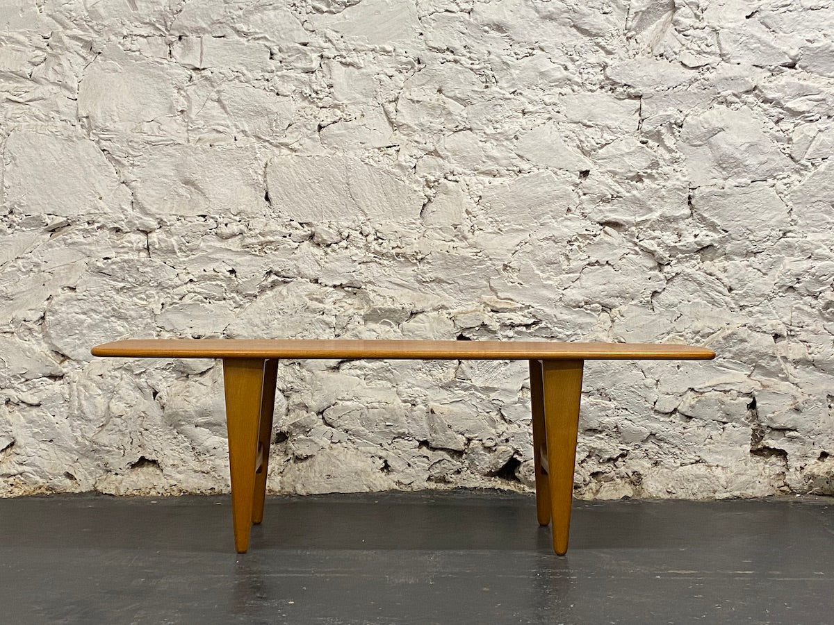 1950s Solid Teak and Oak Danish Coffee Table