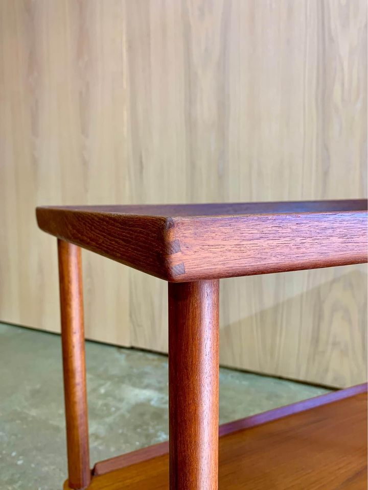 1950s Teak Bar Serving Cart by Børge Mogensen