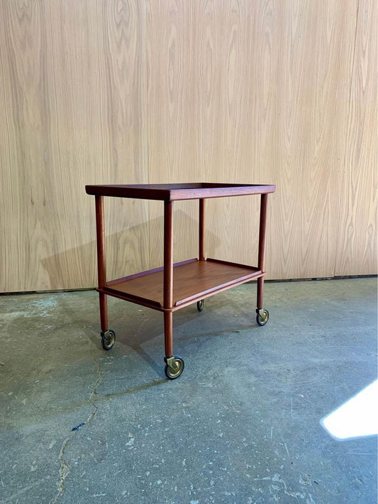 1950s Teak Bar Serving Cart by Børge Mogensen