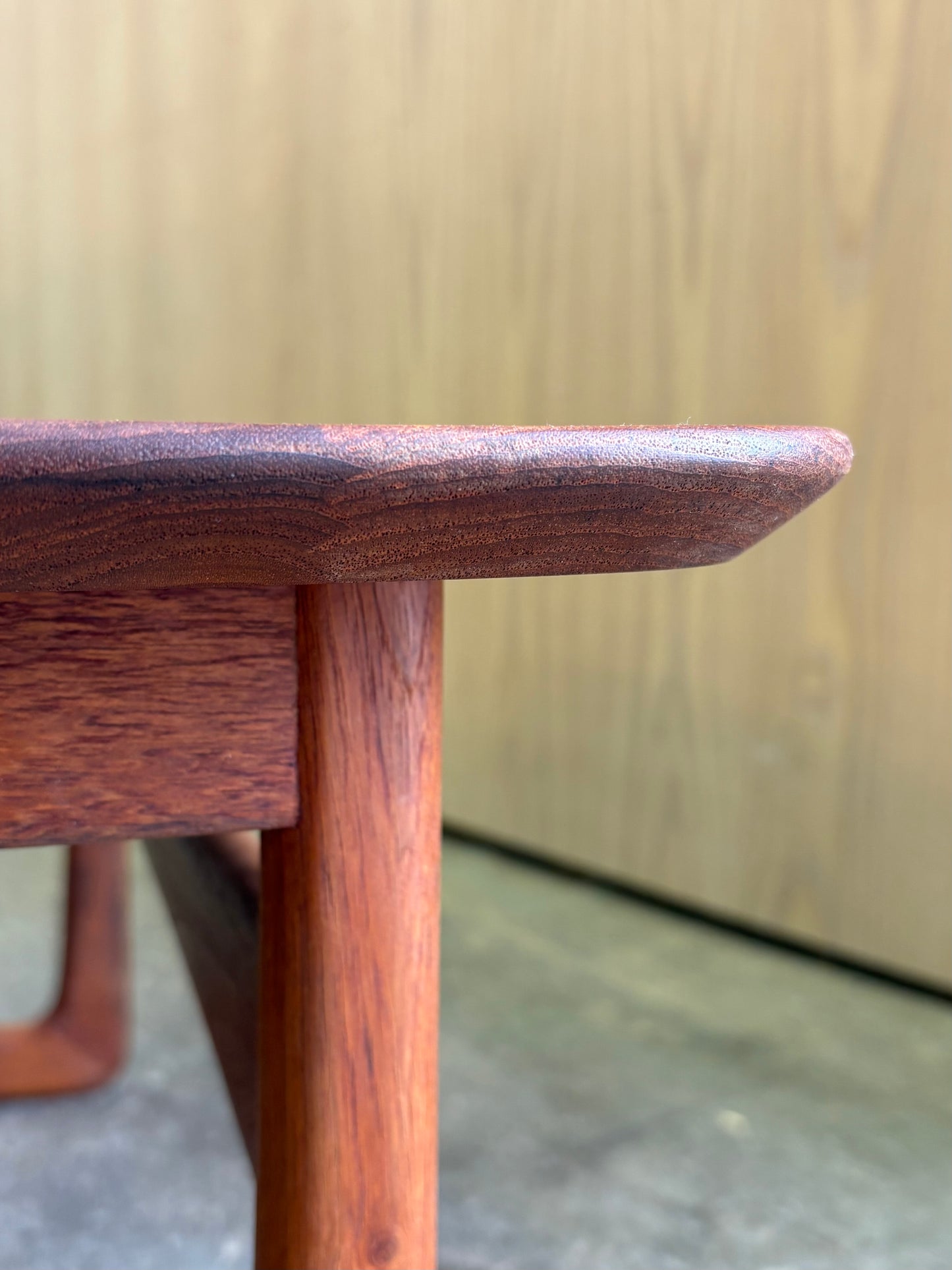 1950s Danish Solid Teak Coffee Table by Peter Hvidt