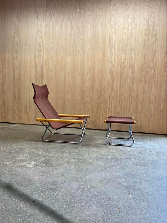 1950s Japanese NY Chair and Ottoman by Takeshi Nii