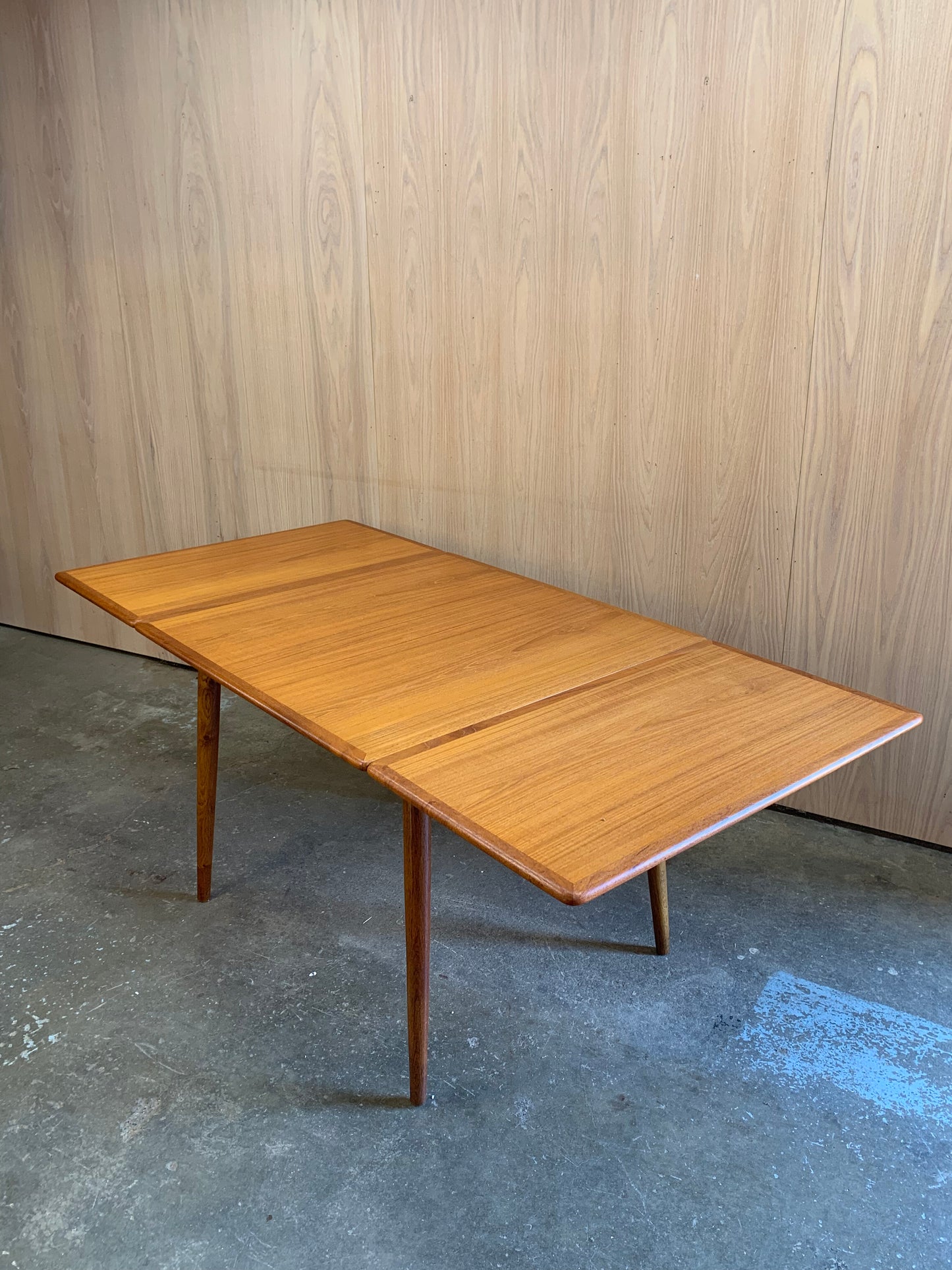 1950s Teak and Oak AT-313 Dining Table by Hans Wegner for Andreas Tuck