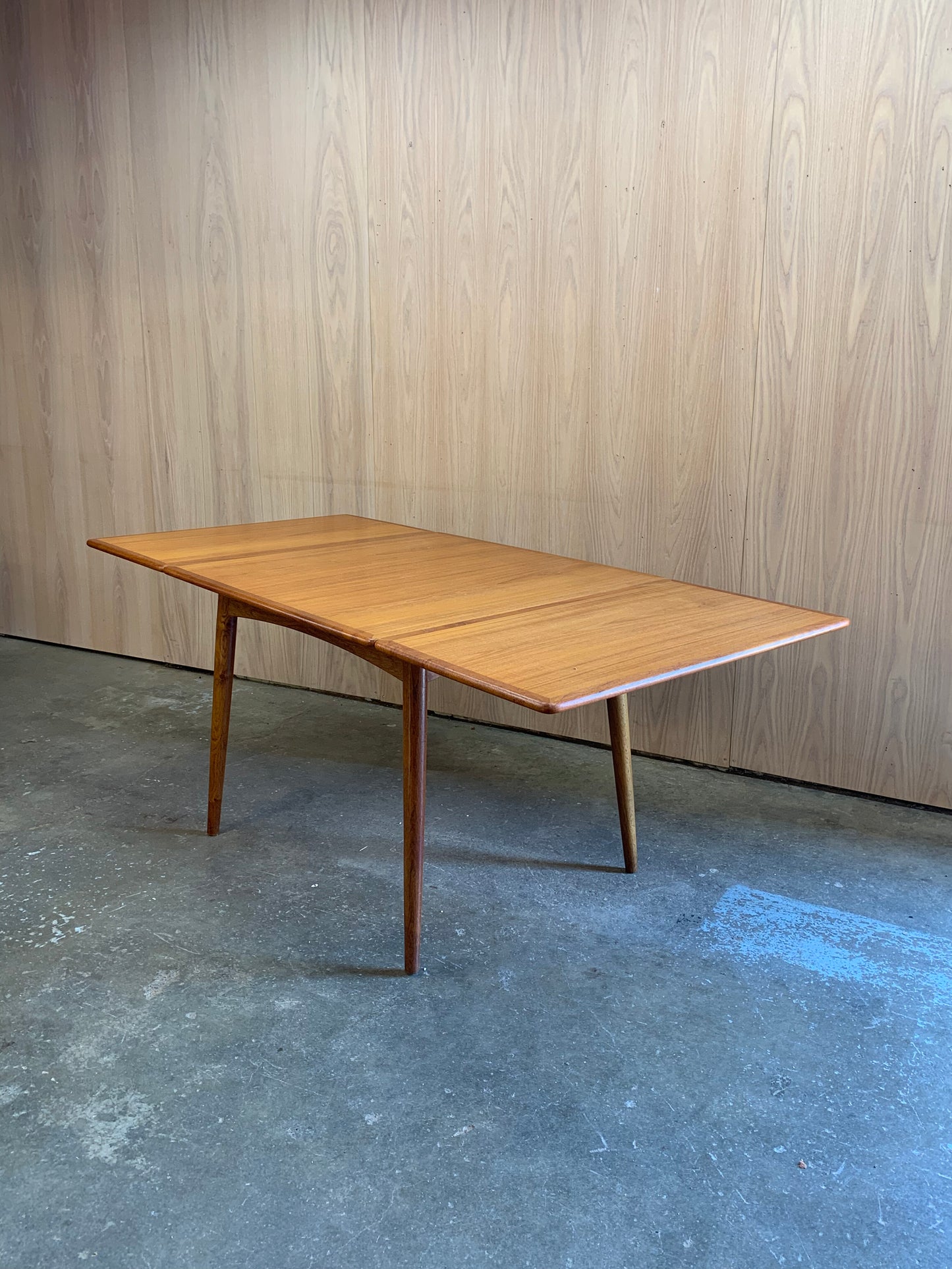 1950s Teak and Oak AT-313 Dining Table by Hans Wegner for Andreas Tuck
