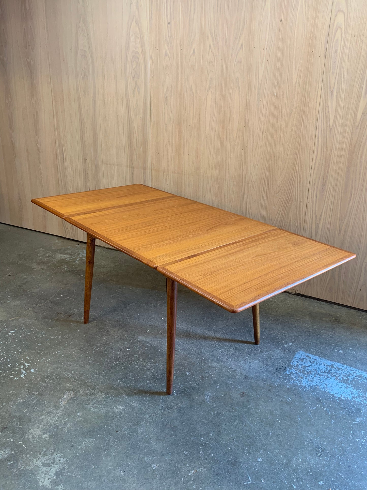 1950s Teak and Oak AT-313 Dining Table by Hans Wegner for Andreas Tuck