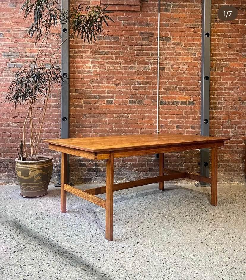 1960s African Teak Dining Table