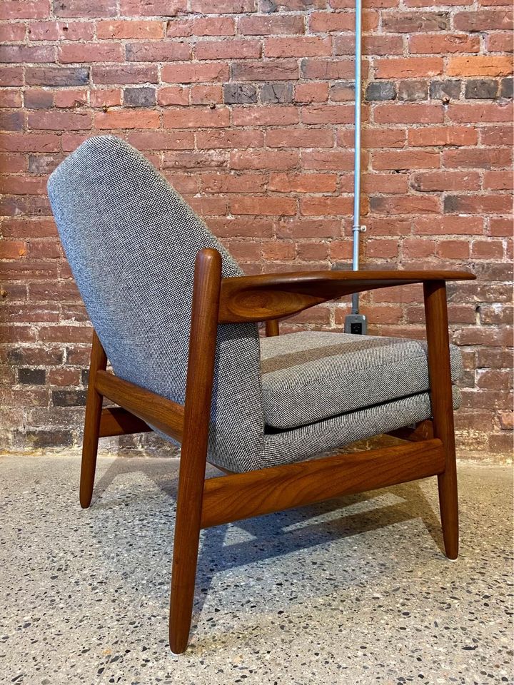 1960s Afromosia Teak Lounge Chair from The Netherlands