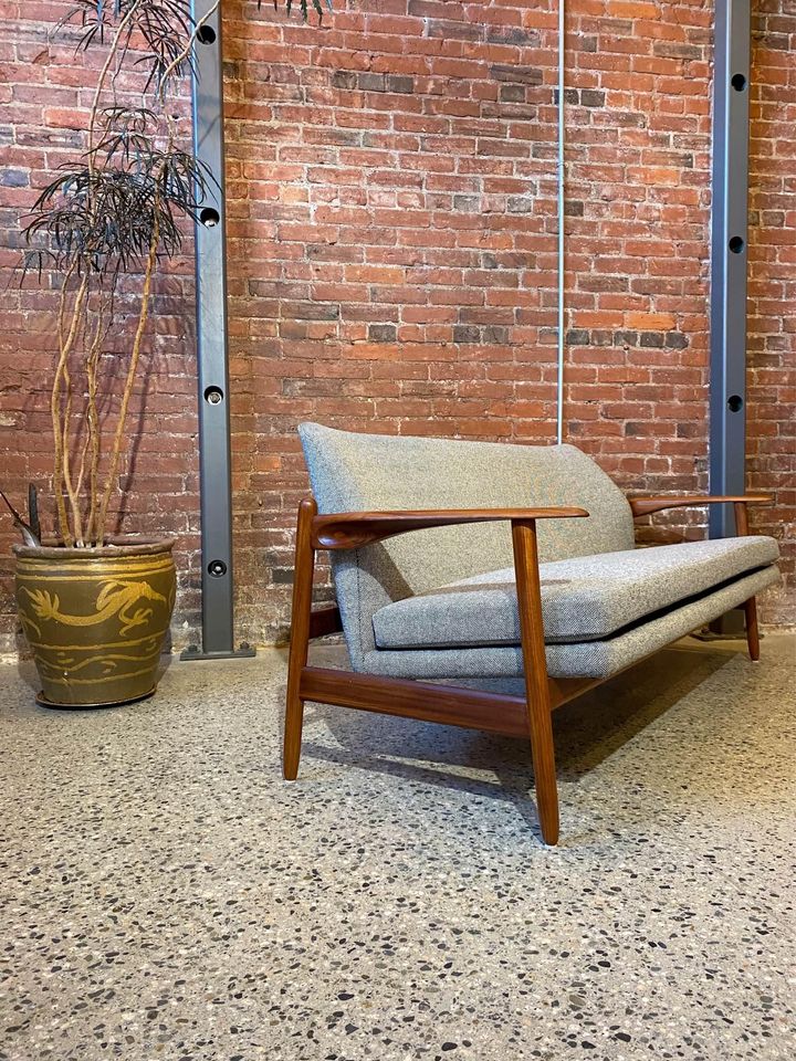 1960s Afromosia Teak Sofa from the Netherlands