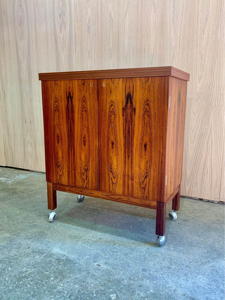 1960s Brazilian Rosewood Bar Cabinet by Torbjørn Afdal