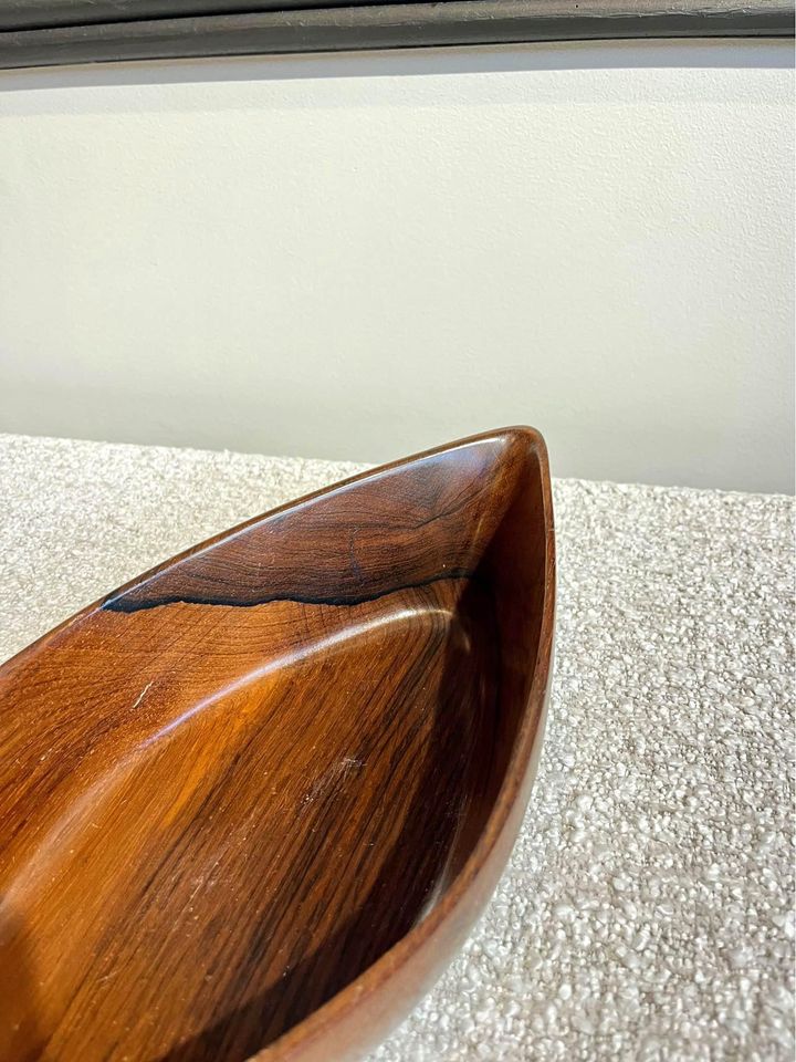 1960s Brazilian Rosewood Bowl by Jean Gillon for Wood Art