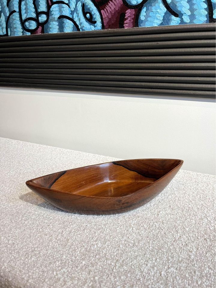 1960s Brazilian Rosewood Bowl by Jean Gillon for Wood Art