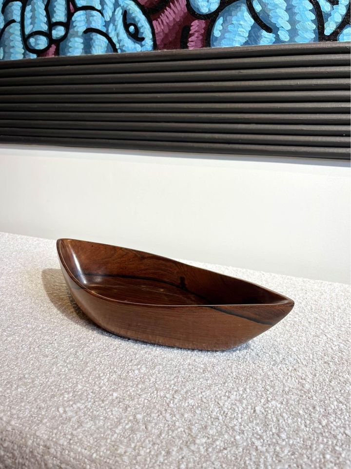 1960s Brazilian Rosewood Bowl by Jean Gillon for Wood Art