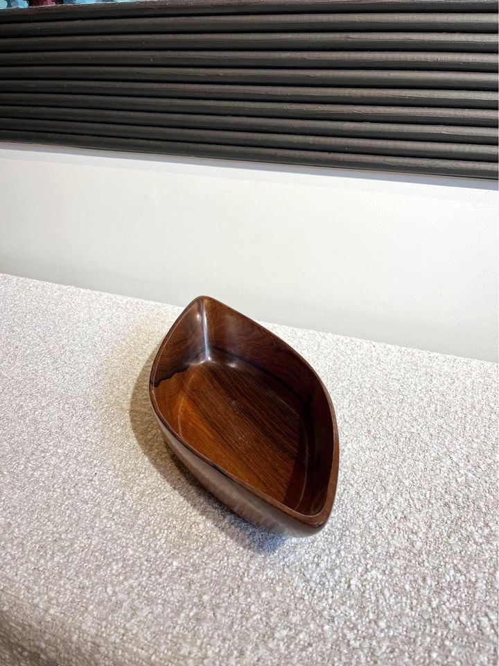 1960s Brazilian Rosewood Bowl by Jean Gillon for Wood Art