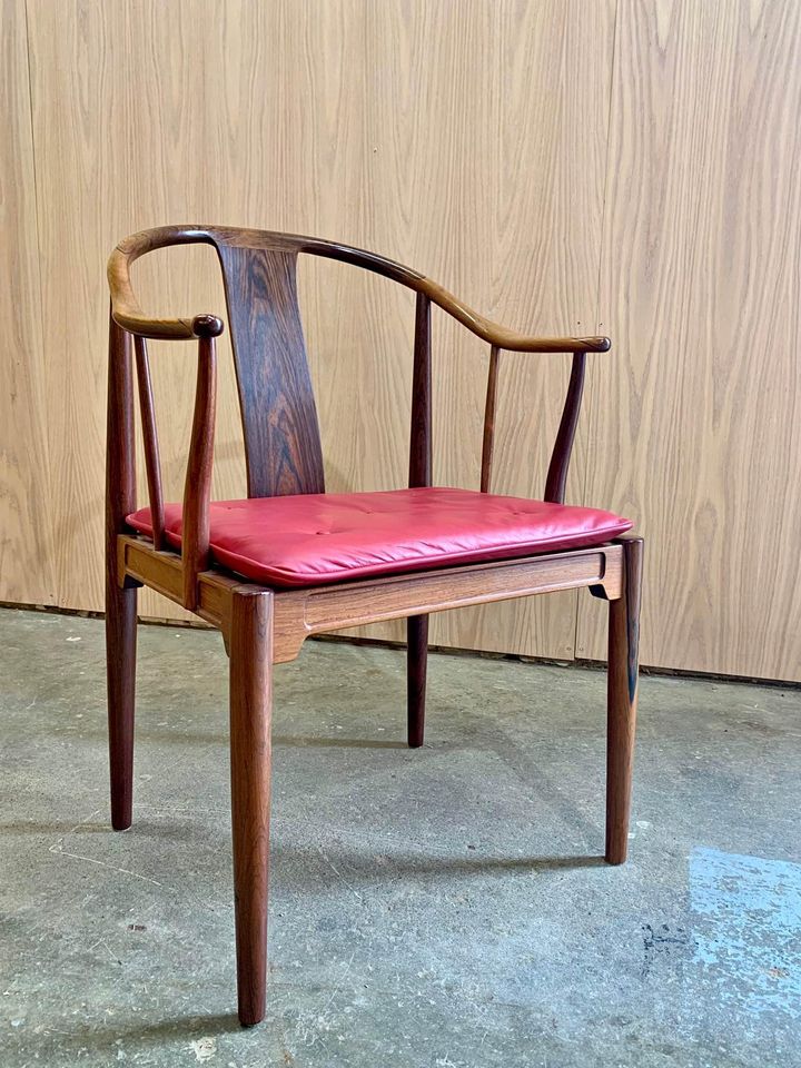 1960s Brazilian Rosewood China Chair by Hans Wegner for Fritz Hansen