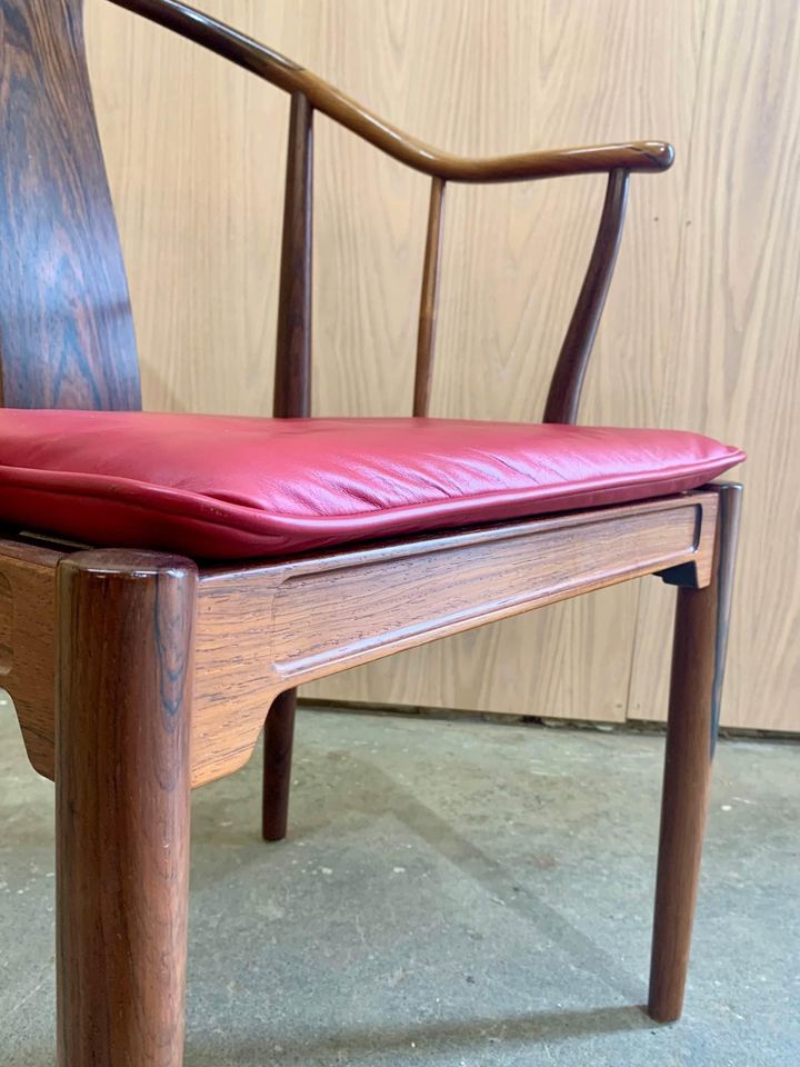 1960s Brazilian Rosewood China Chair by Hans Wegner for Fritz Hansen