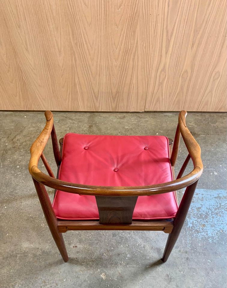 1960s Brazilian Rosewood China Chair by Hans Wegner for Fritz Hansen