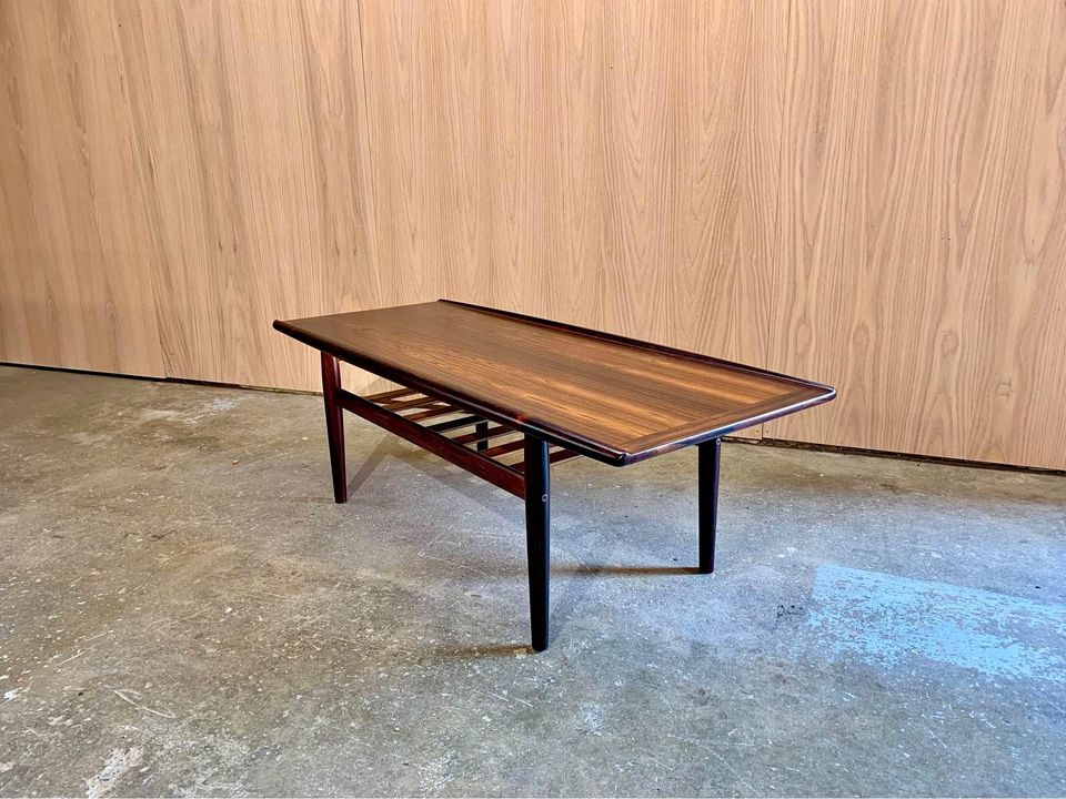 1960s Brazilian Rosewood Coffee Table by Grete Jalk