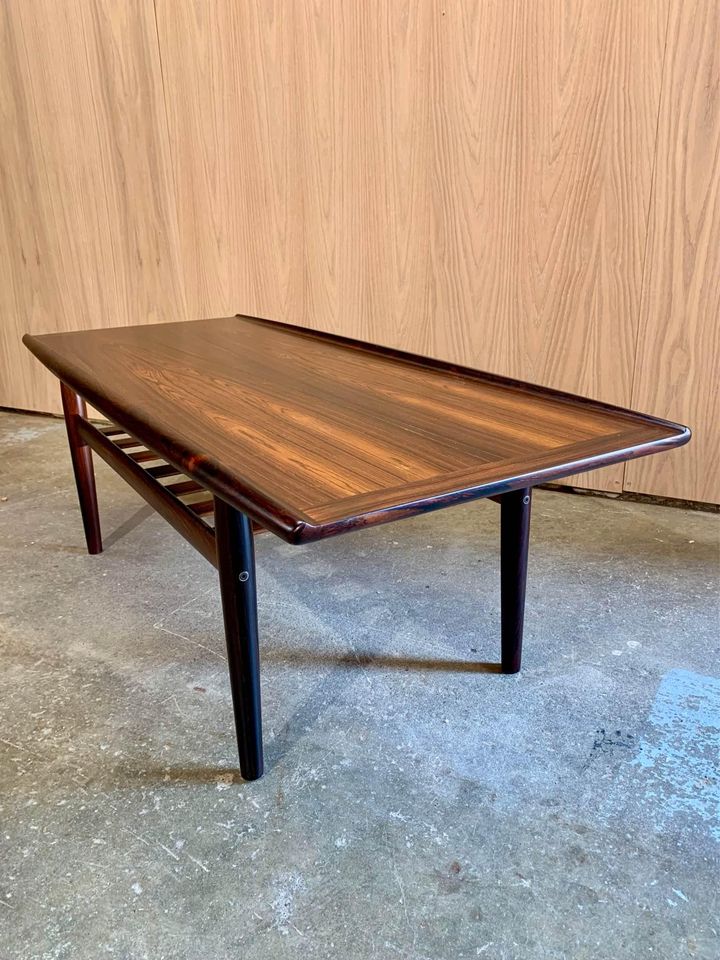 1960s Brazilian Rosewood Coffee Table by Grete Jalk