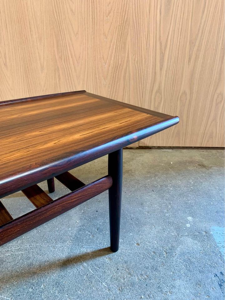 1960s Brazilian Rosewood Coffee Table by Grete Jalk