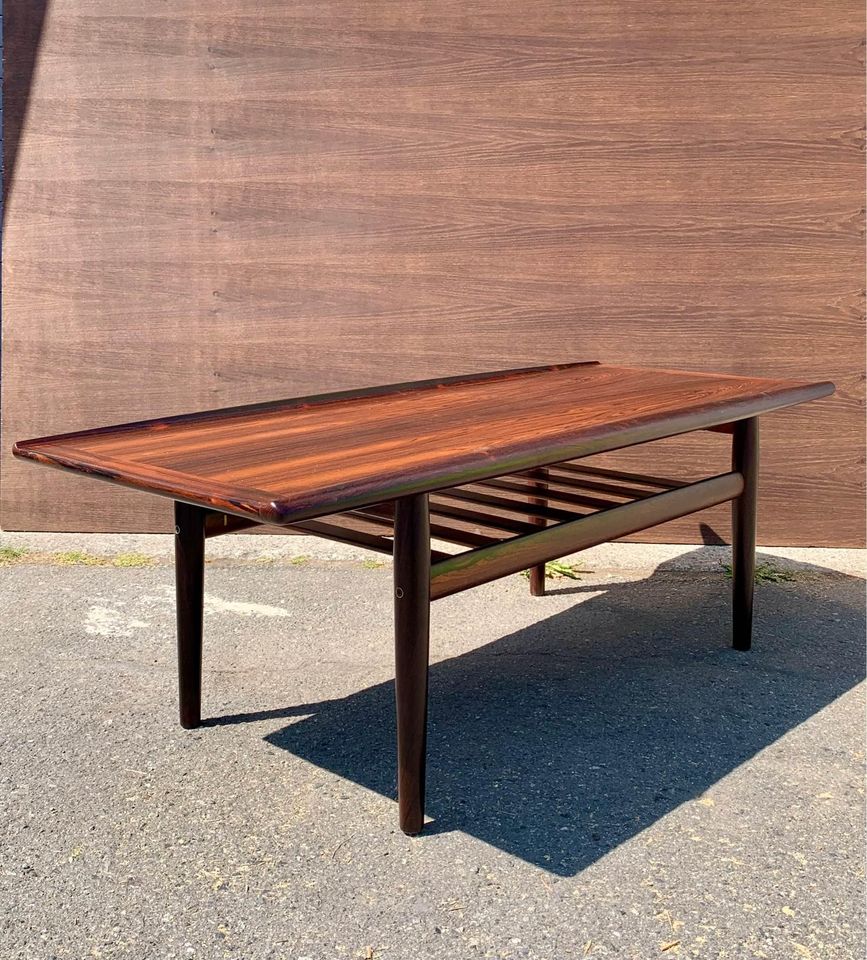 1960s Brazilian Rosewood Coffee Table by Grete Jalk