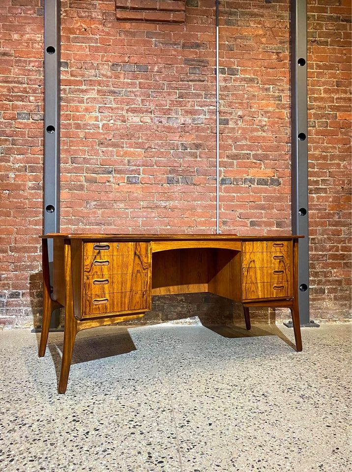 1960s Brazilian Rosewood Desk by Svend Madsen for Sigurd Hansen