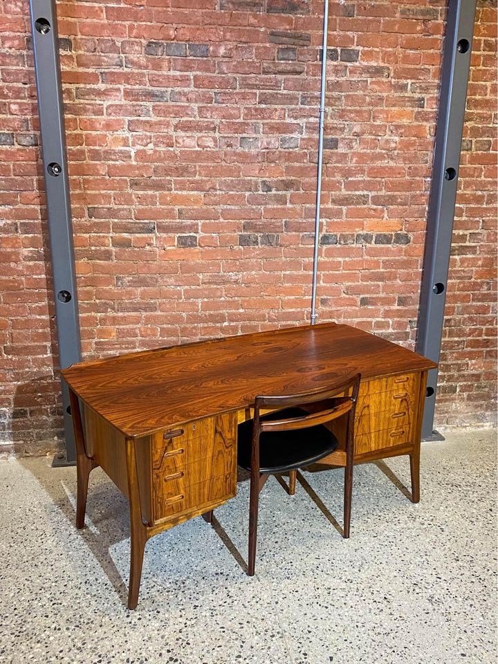 1960s Brazilian Rosewood Desk by Svend Madsen for Sigurd Hansen