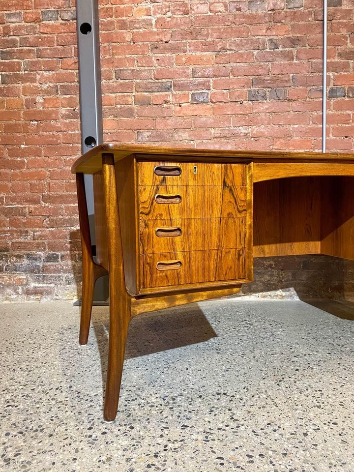 1960s Brazilian Rosewood Desk by Svend Madsen for Sigurd Hansen